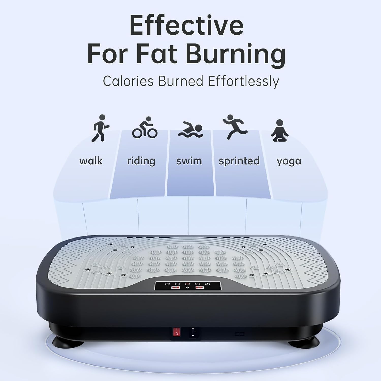 Vibration Plate Exercise Machine 99 Levels Full Body Fitness Platform