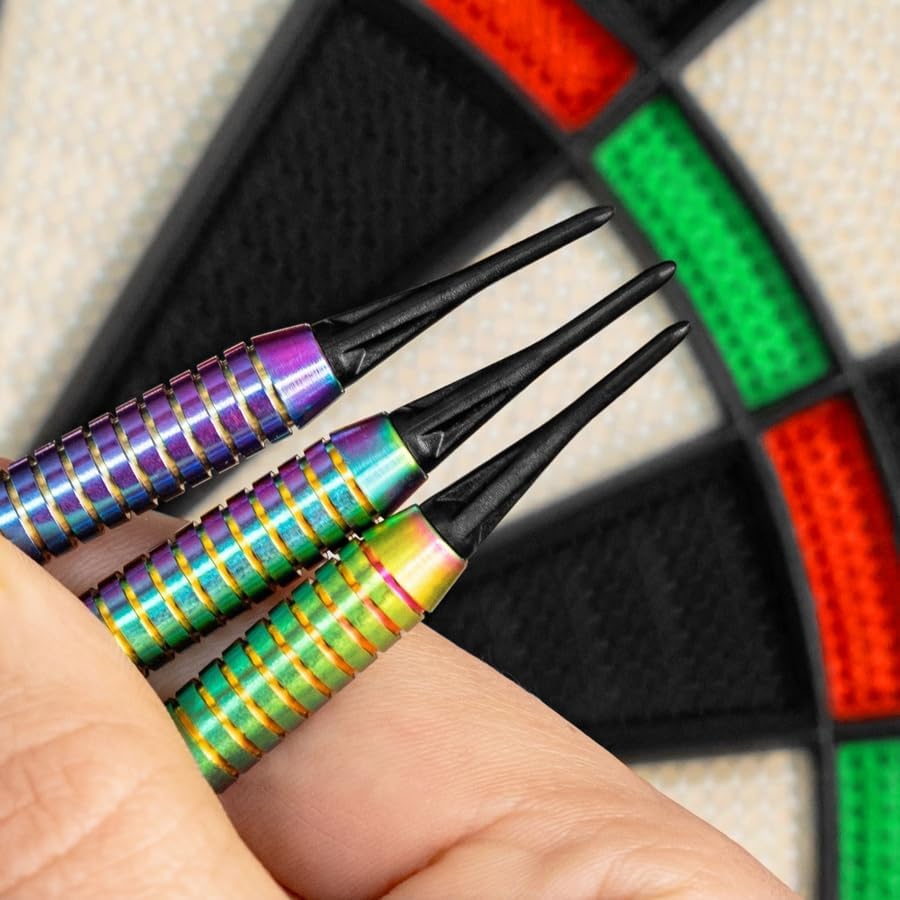 Soft Tip Dartboard Set Safe Home Game Board with 6 Darts Lightweight