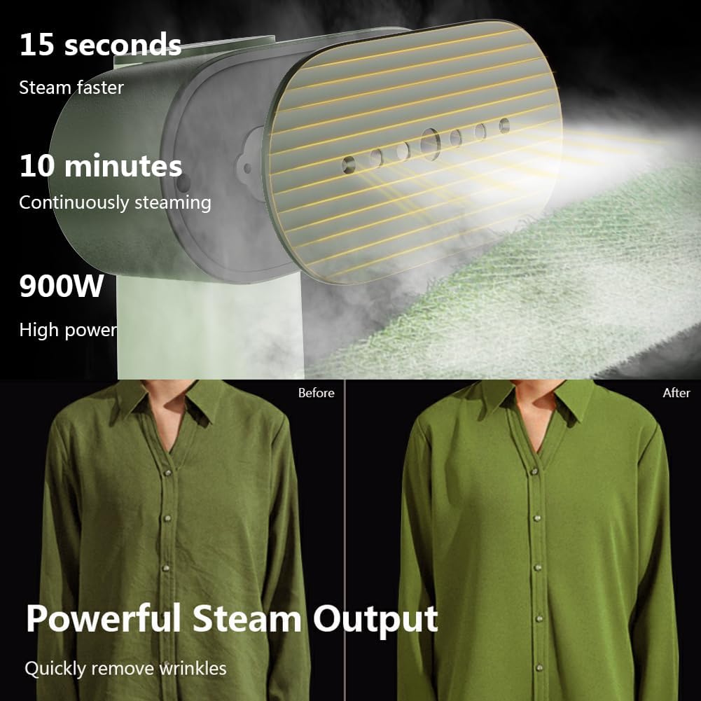 Portable Garment Steamer 2 In 1 Travel Iron Lightweight 900W