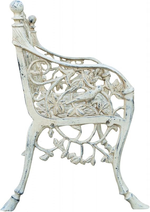 2 Seater Cast Iron Garden Bench Vintage Patio Park Seat