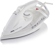 2200W Steam Iron Ceramic Soleplate 350ml Tank Anti Drip Self Clean