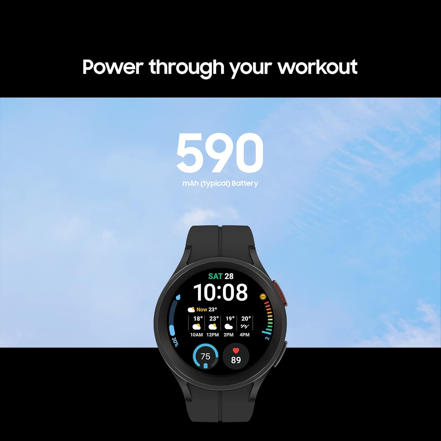 Pro GPS Smart Watch 45mm Titanium Health Fitness Tracker