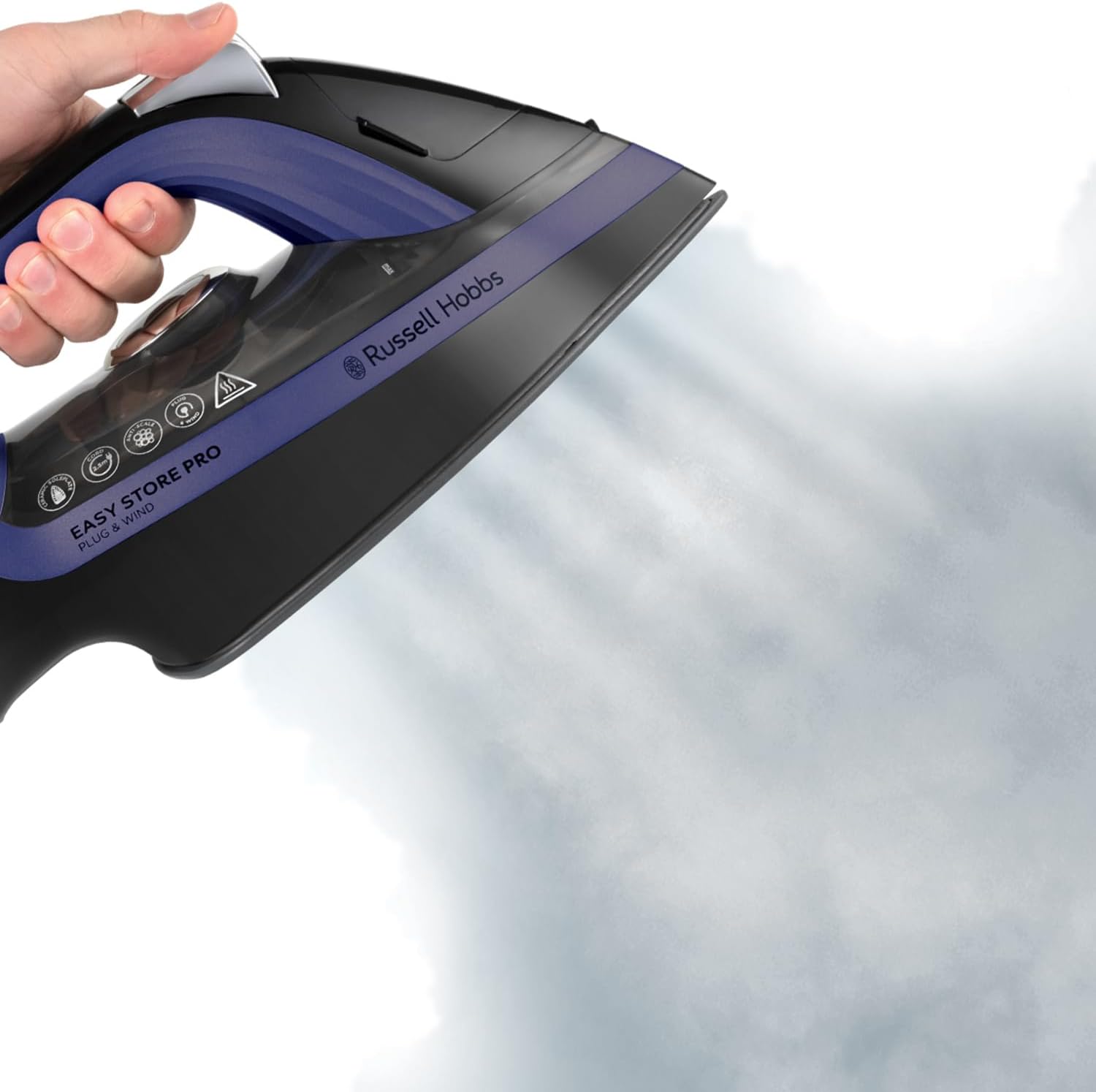 2400W Steam Iron 200g Steam Boost Ceramic Soleplate One Temp