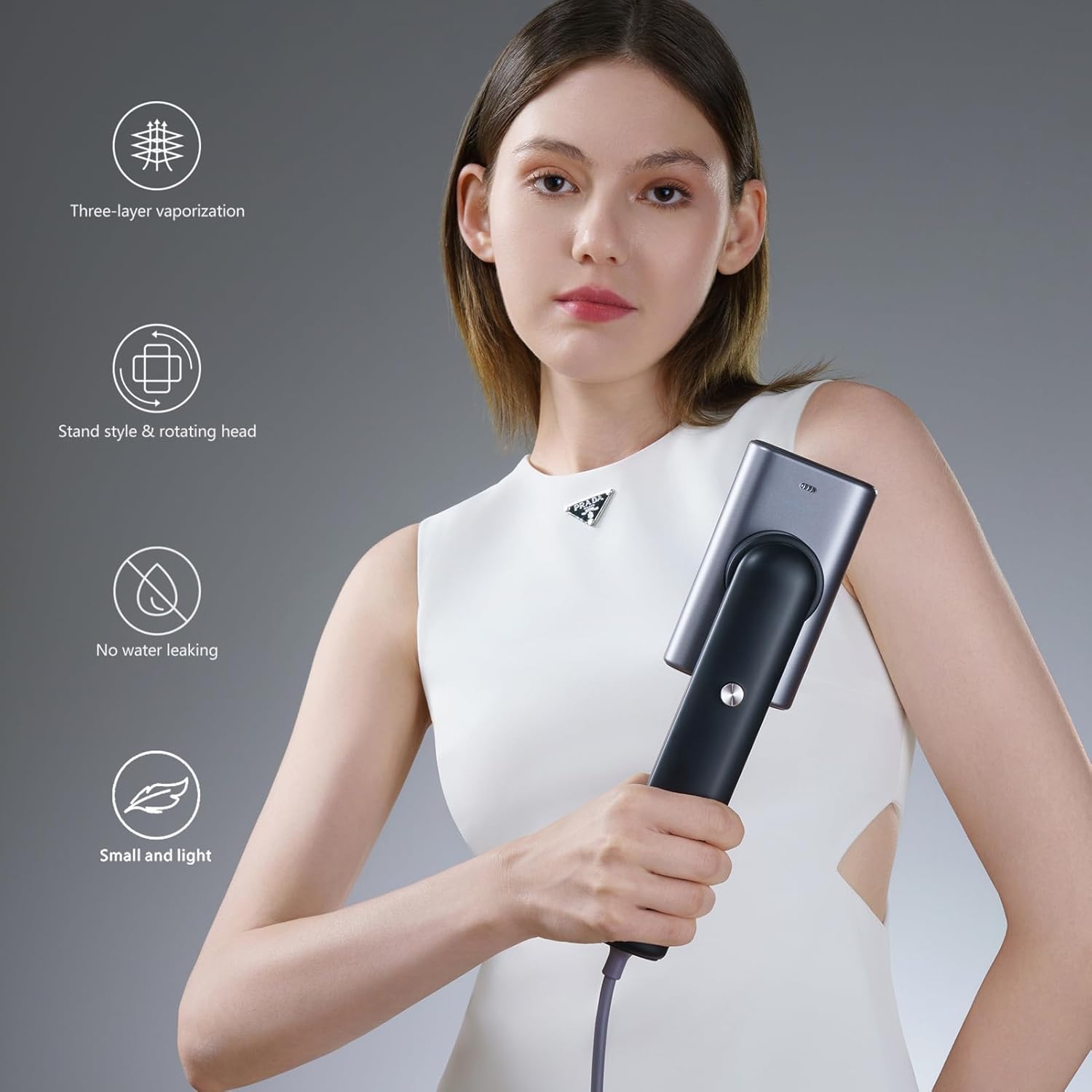 Portable Handheld Garment Steamer 1200W Fast Heat 18s Travel Mini