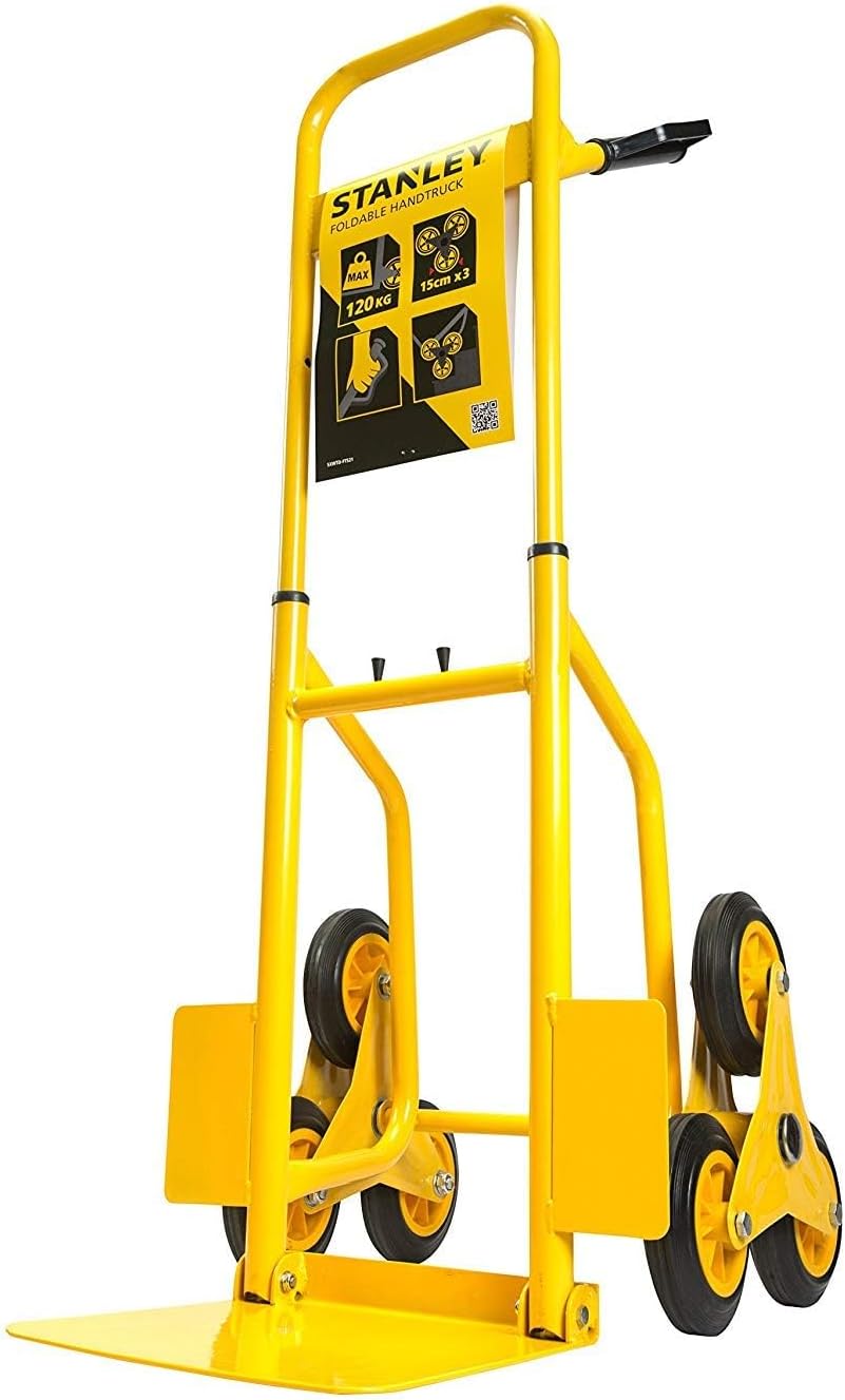 3 Wheel Folding Hand Truck 120KG Stair Climber Trolley
