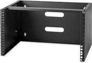 6U Wall Mount Network Rack 19 Inch Low Profile Steel Bracket