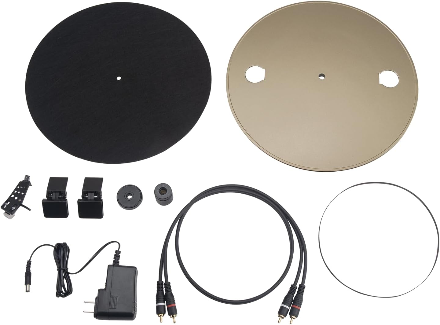 Bluetooth Vinyl Turntable AptX HD Black Gold