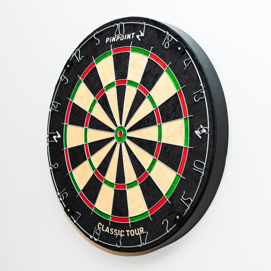 Beginner Bristle Dartboard 46cm Sisal Training Board Slim Wire
