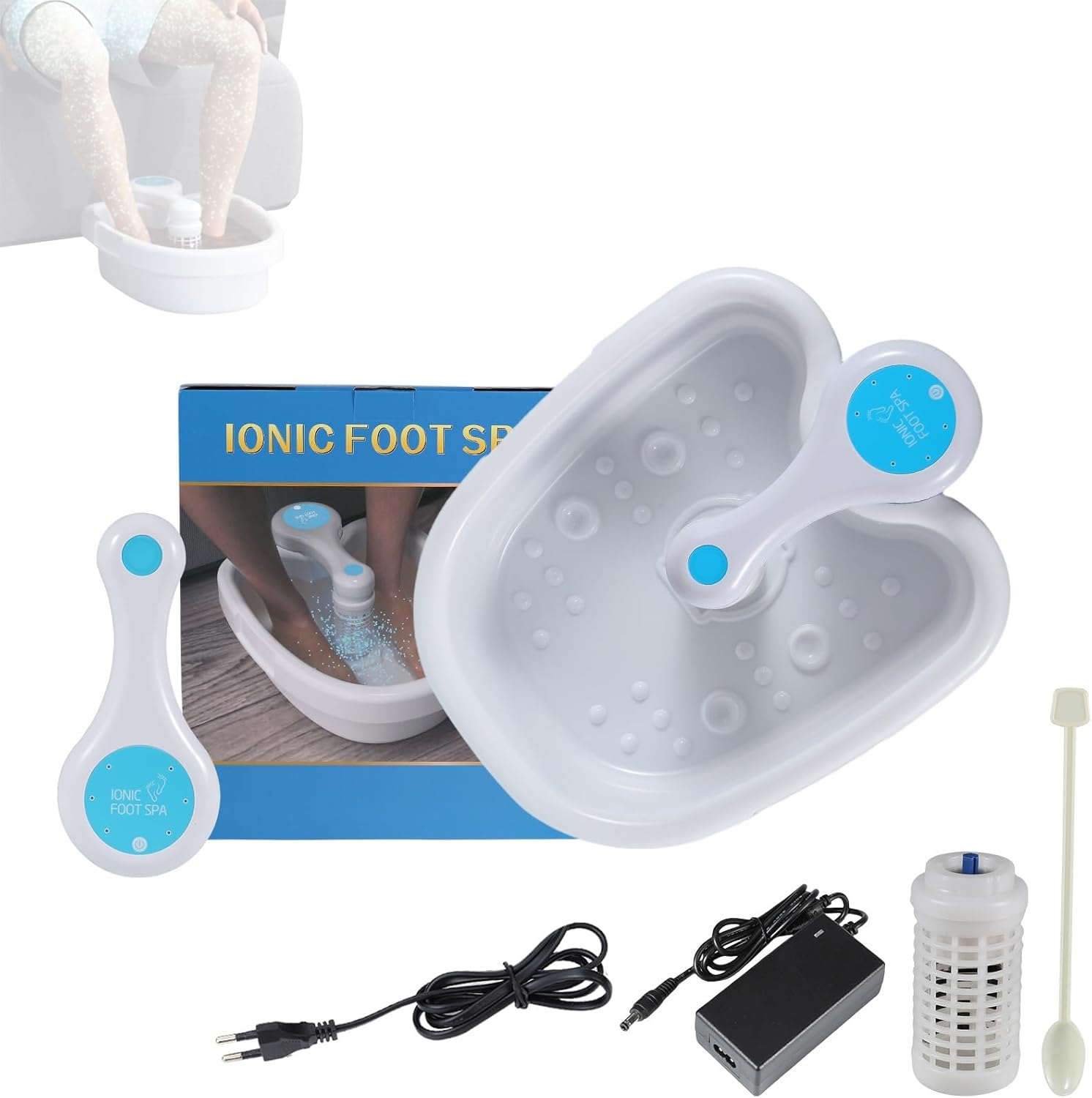 Ionic Foot Spa Detox Bath Machine Portable Ion Foot Soak Relax