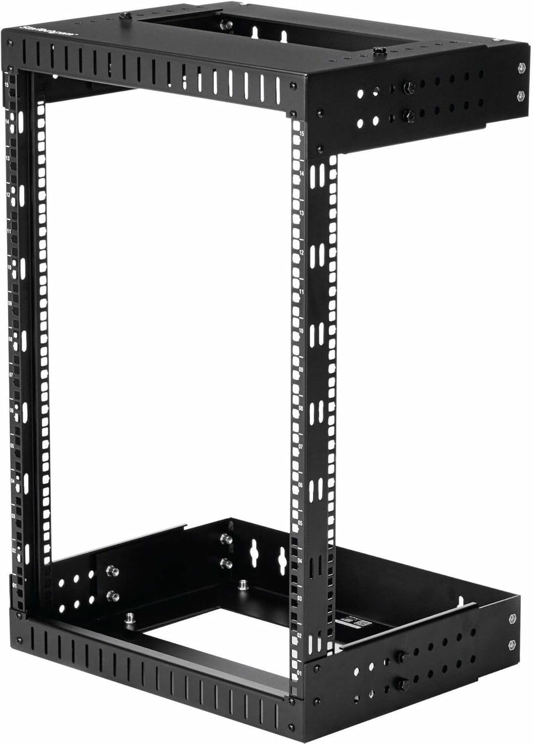15U 19in Wall Mount Open Frame Network Rack Steel