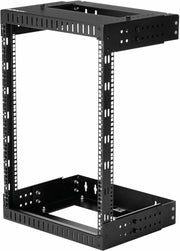 15U 19in Wall Mount Open Frame Network Rack Steel