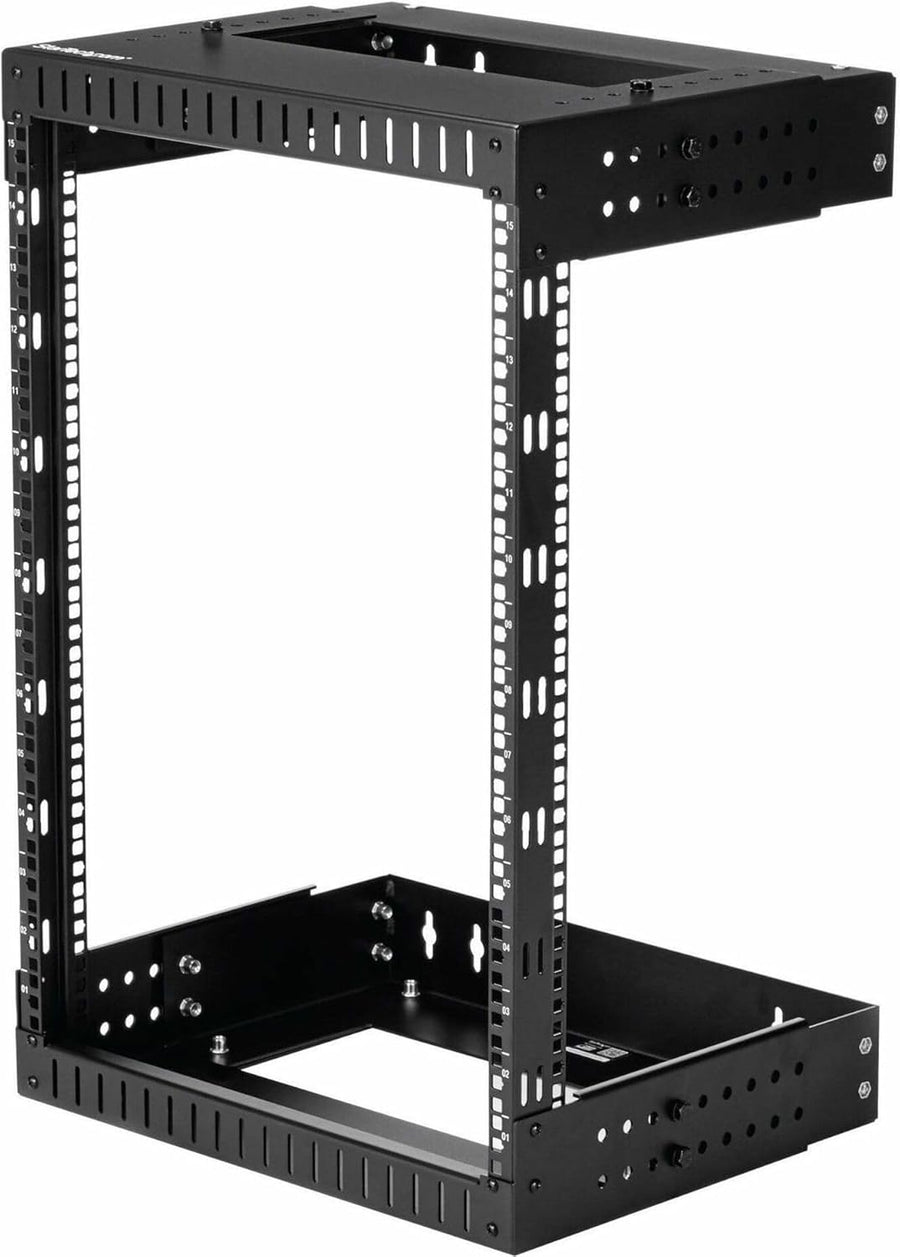 15U 19in Wall Mount Open Frame Network Rack Steel