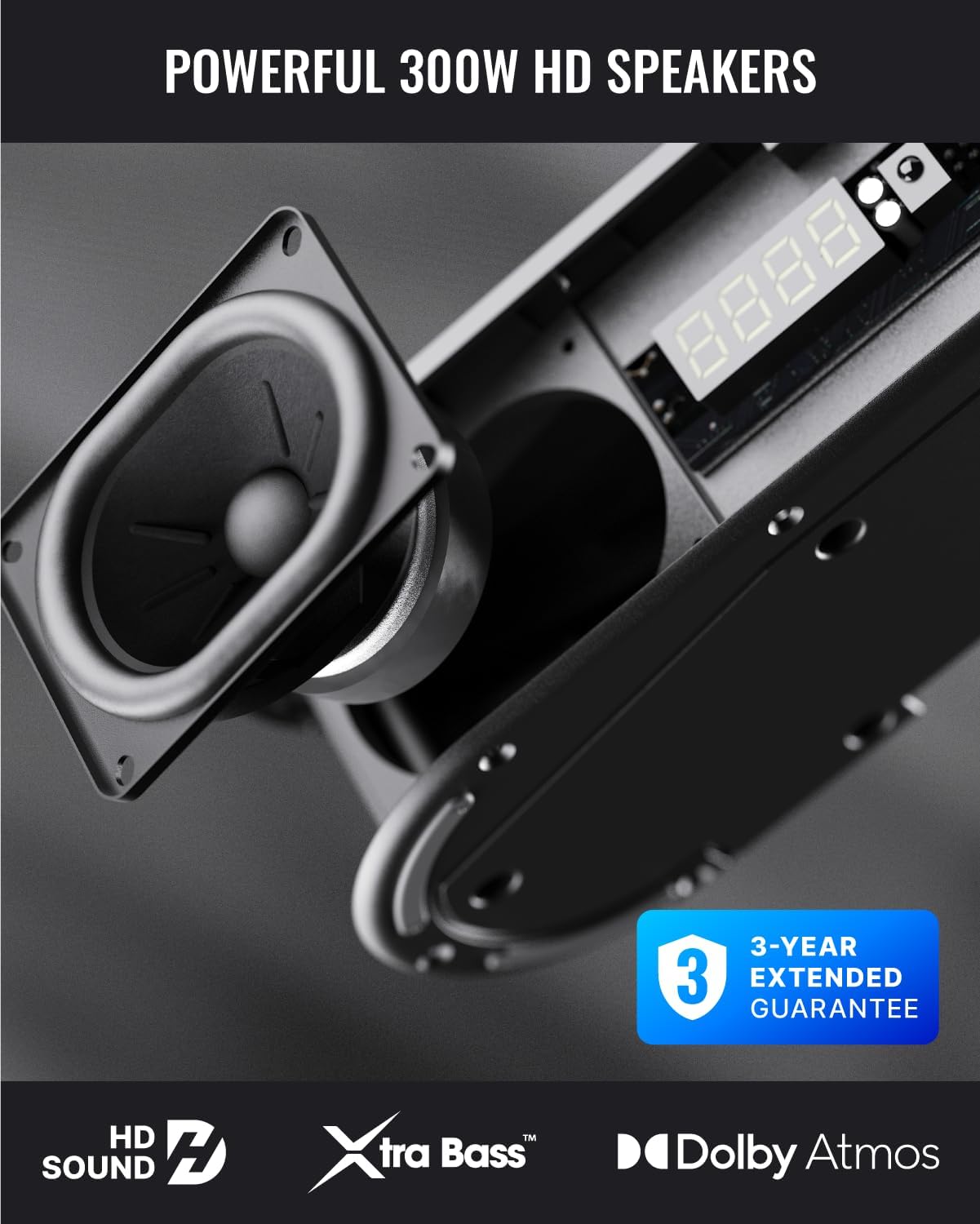 Dolby Atmos 5.1 Soundbar Wireless Subwoofer Surround System