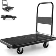 Heavy Duty Push Cart Dolly 400KG Folding Flatbed Truck