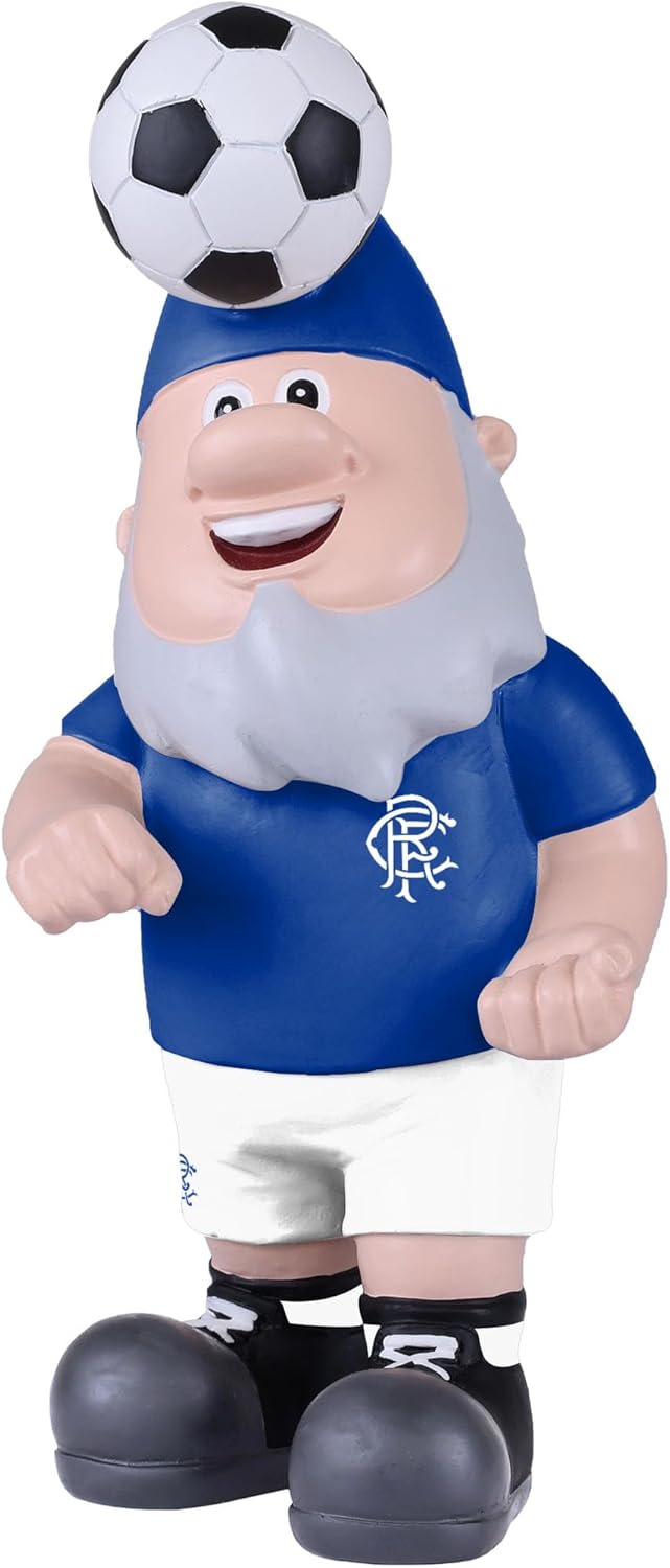 Soccer Fan Garden Gnome Header Ball Statue Football Decor 20cm