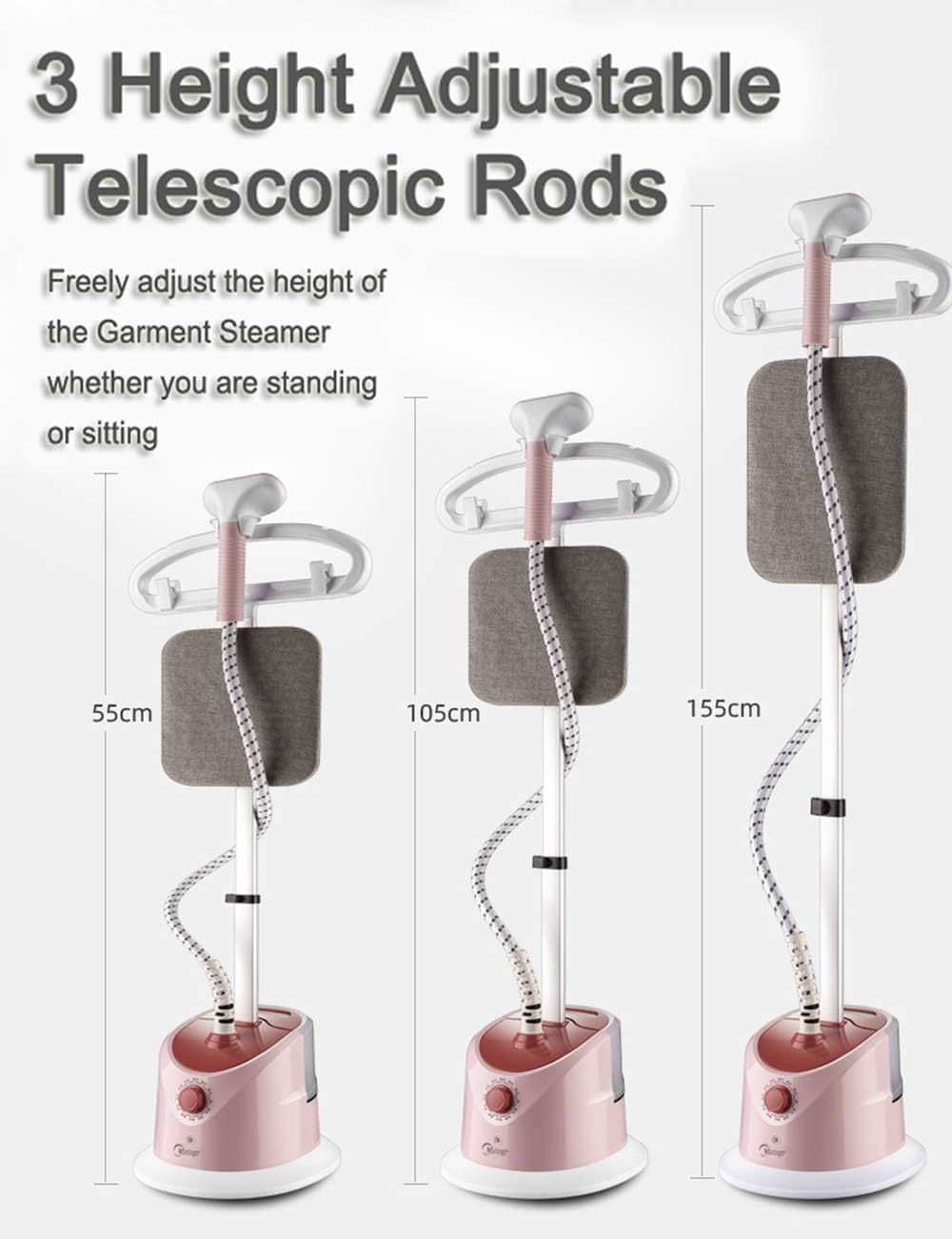 Professional Clothes Steamer 1800W Upright 1.7L Fast Wrinkle Removal