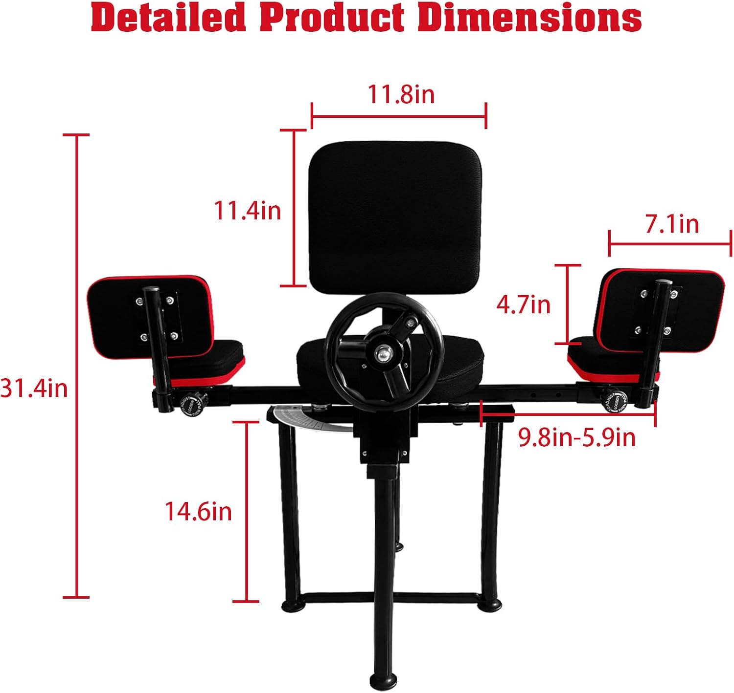 Leg Stretcher Split Machine Adjustable Flexibility Trainer 330 lb