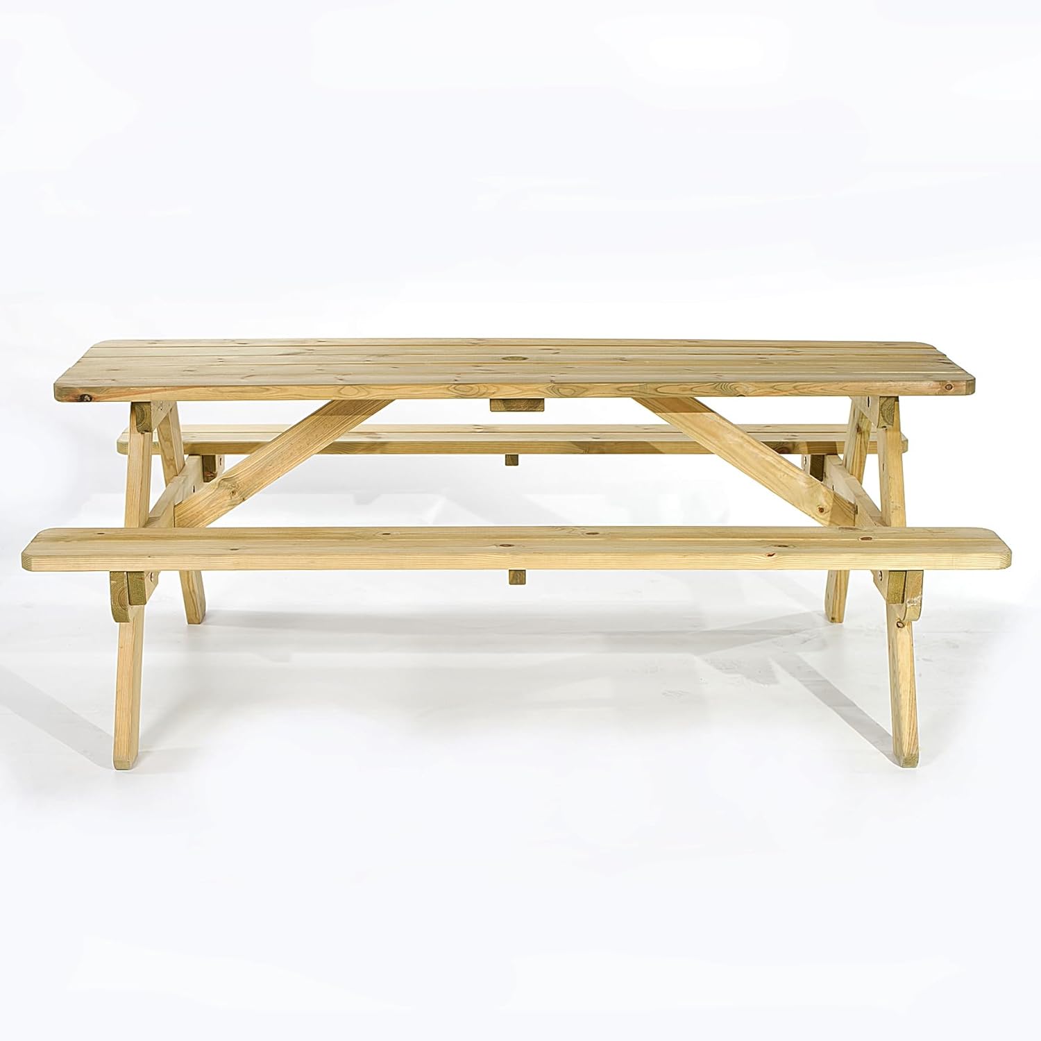 8 Seater Wooden Picnic Table A Frame Garden Bench 180cm