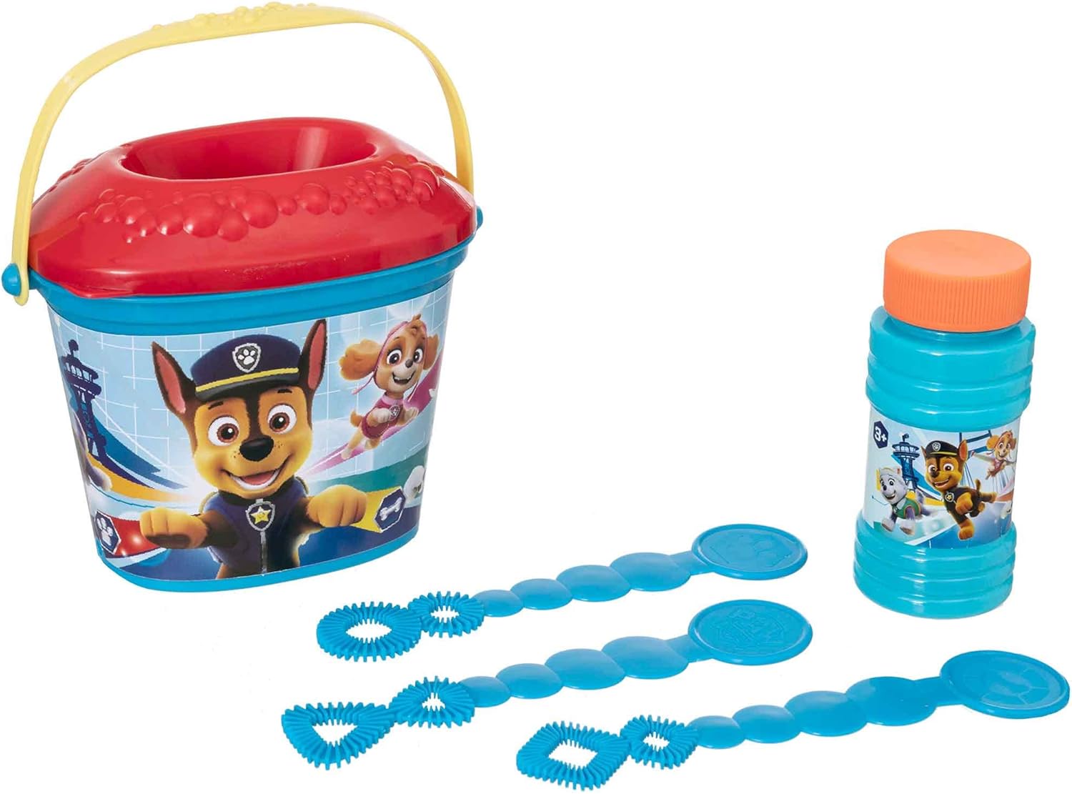 Kids Bubble Bundle Set Bubble Gun Bucket Wands Outdoor Toy