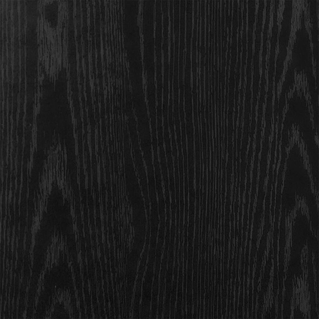 Tall Bathroom Cabinet Black Oak 2 Door Shelf Unit