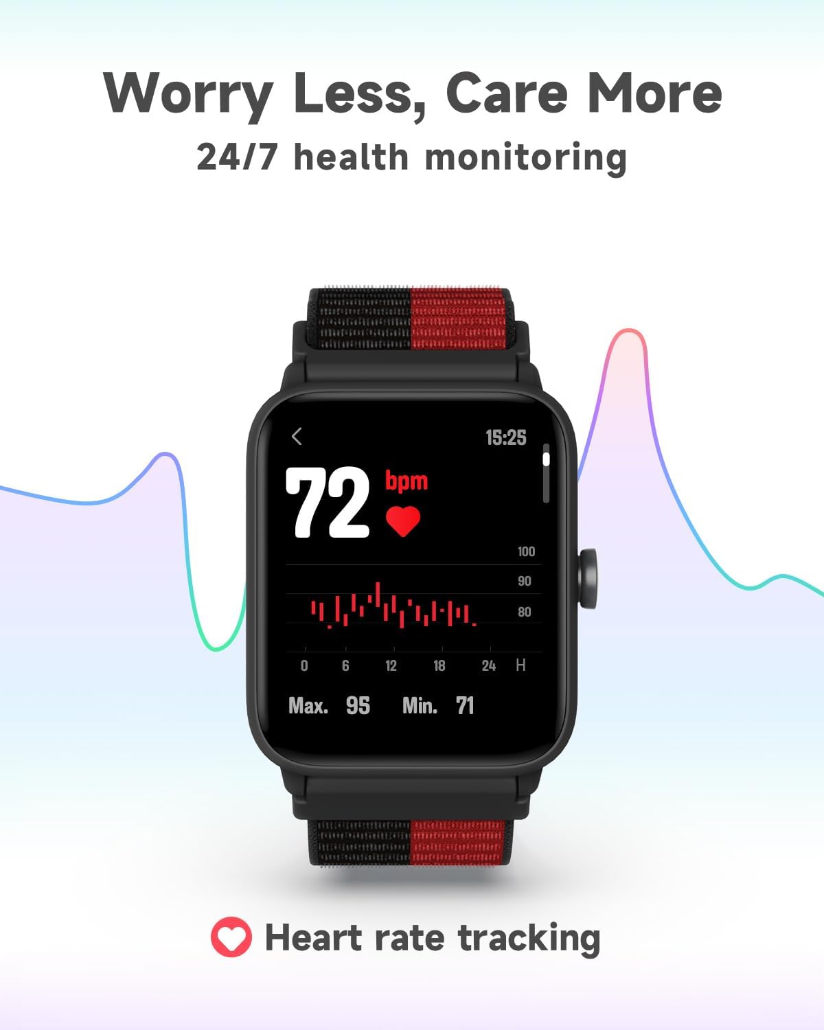 Kids Fitness Smart Watch Waterproof Heart Rate Games