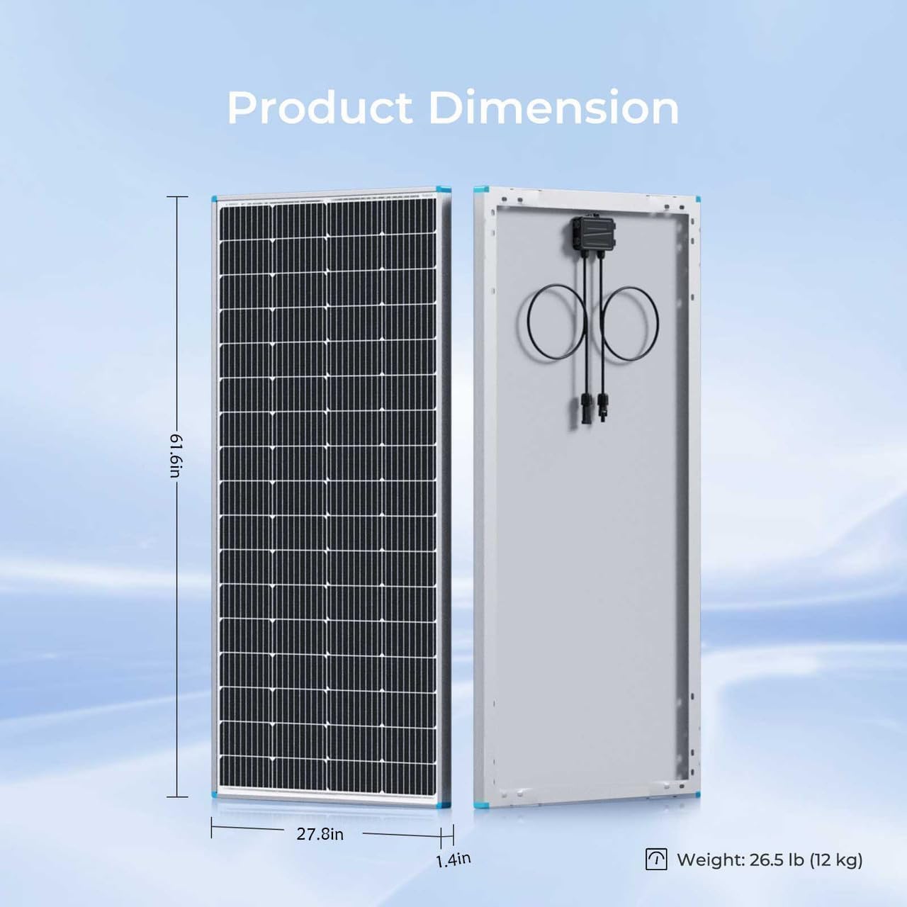 400W Monocrystalline Solar Panel Kit 2x200W 12V RV Off Grid