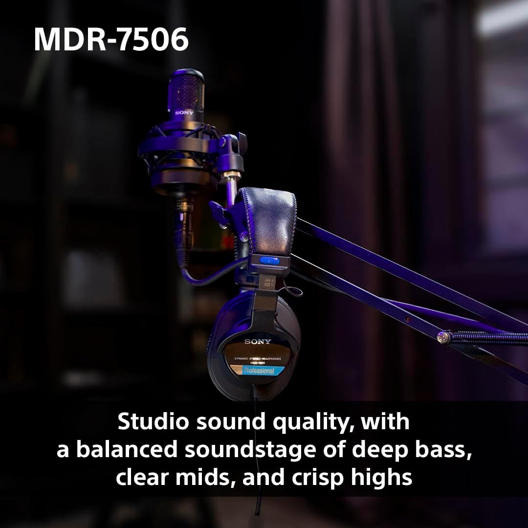 Closed Back Studio Monitor Headphones Wired 40mm Drivers