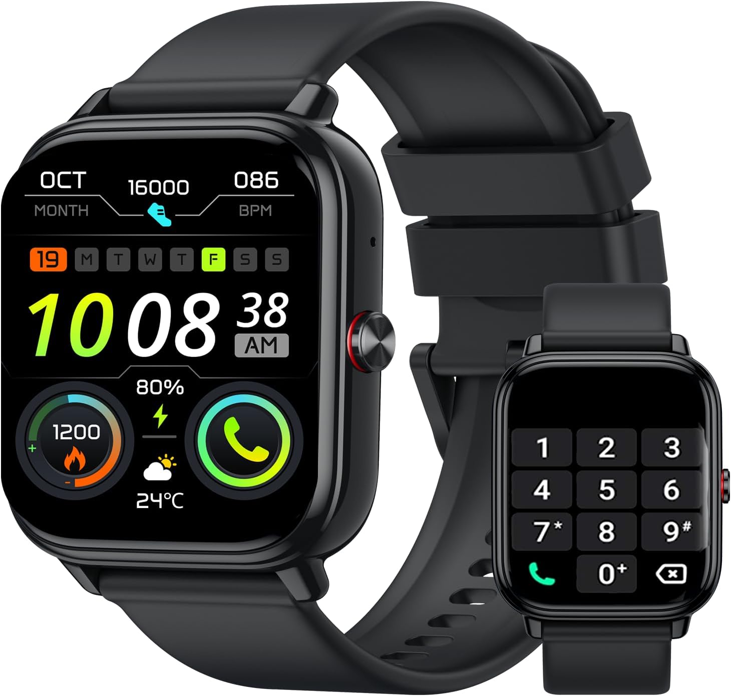 Smart Watch Bluetooth Call 20 Day Battery Fitness Tracker