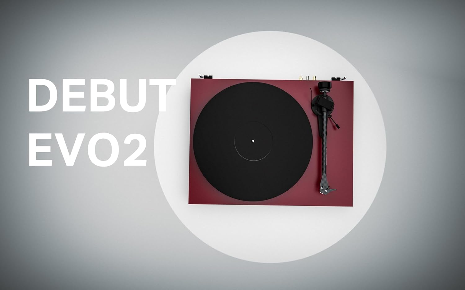 Black Gloss Audiophile Turntable Carbon Tonearm
