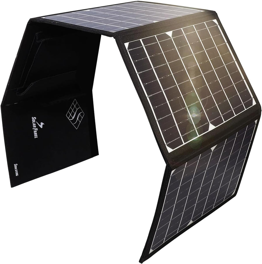 30W Foldable Solar Panel USB DC Portable Charger Camping