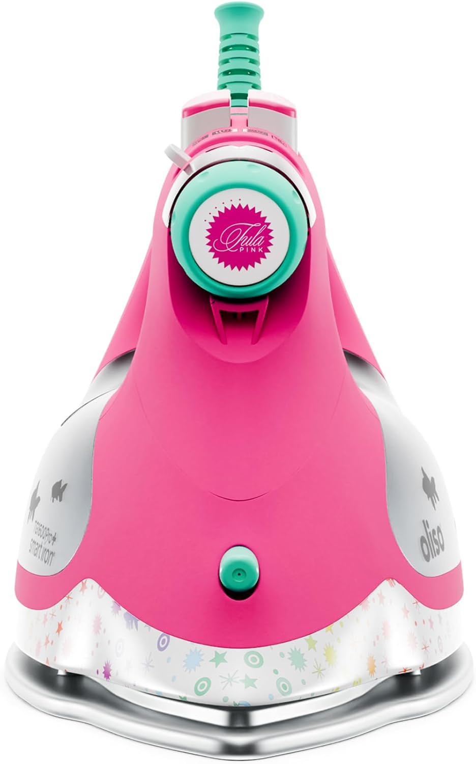 2400W Smart Steam Iron Diamond Ceramic Soleplate Auto Lift