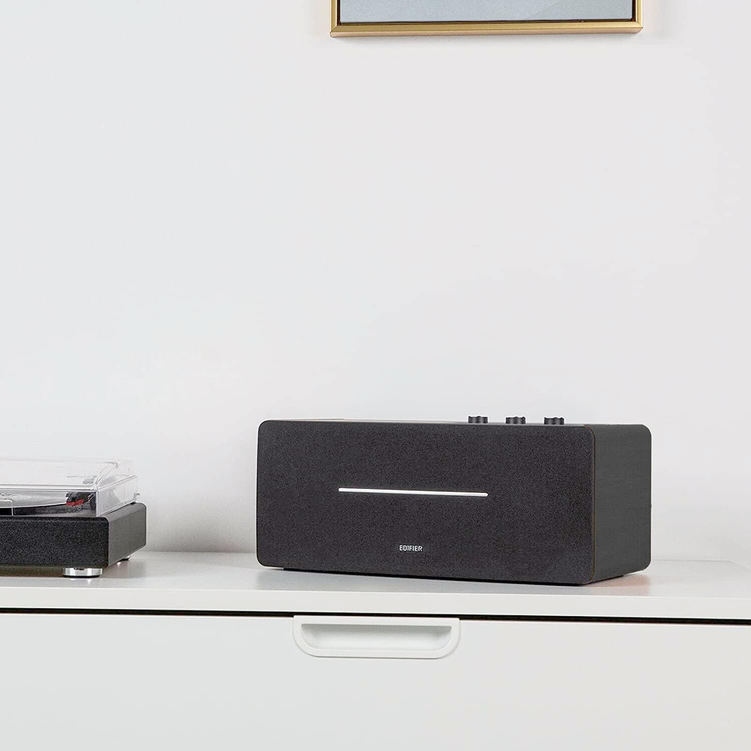 Bluetooth Stereo Speakers 70W RMS Wooden Bookshelf Audio System