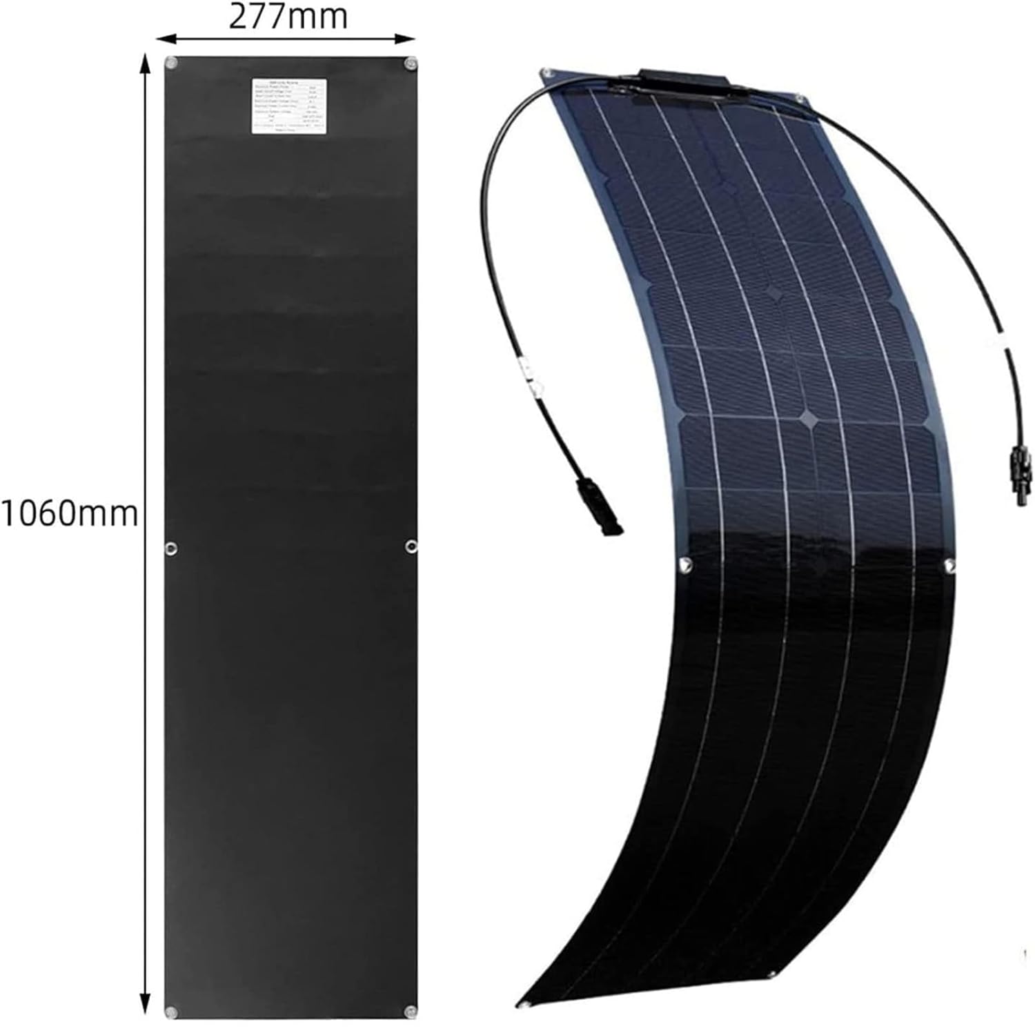 200W Flexible Solar Panel Kit 12V 24V Charge Controller Cable