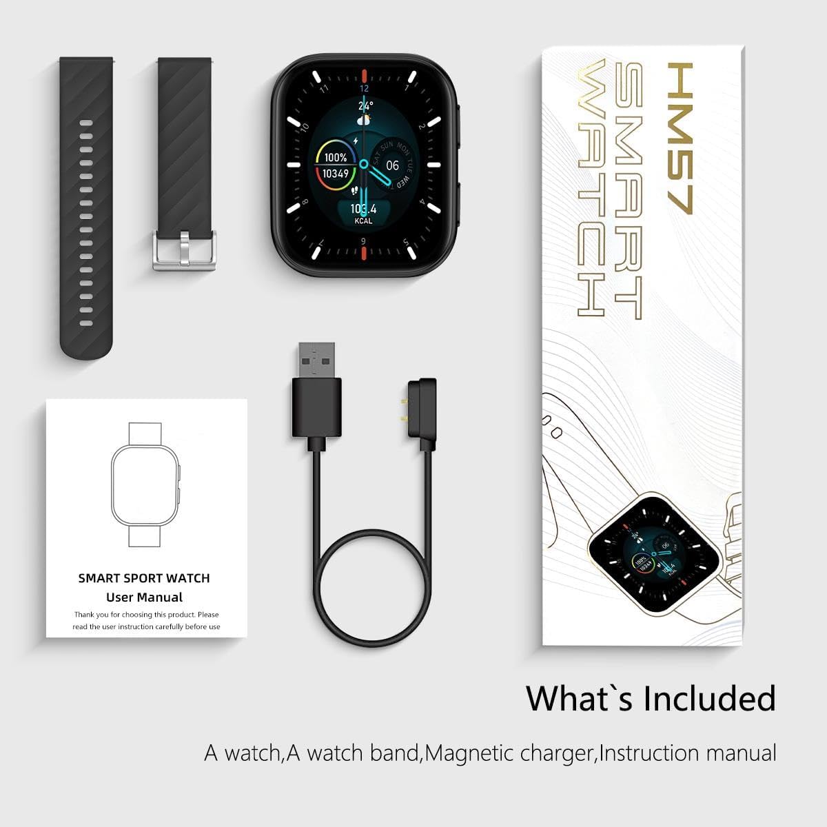 Health Fitness Smart Watch Bluetooth Call Heart Rate BP Tracker