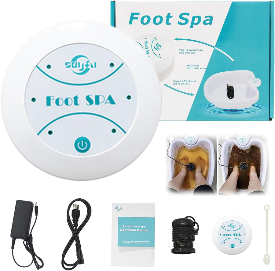 Ionic Detox Foot Bath Machine Portable Foot Spa Collapsible Basin