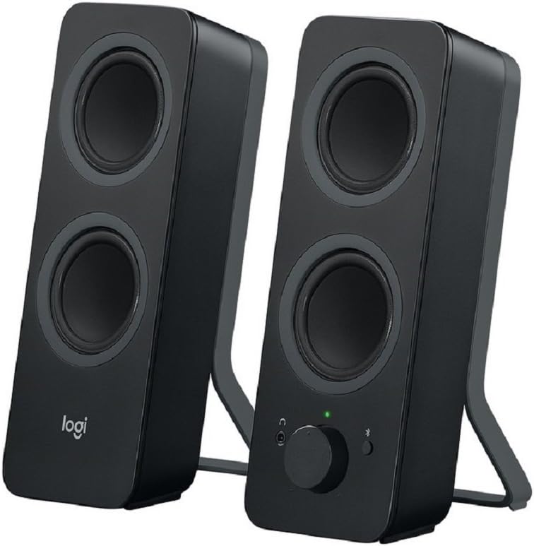 Bluetooth PC Speakers Stereo Desktop Audio 10W AUX Multi-Device