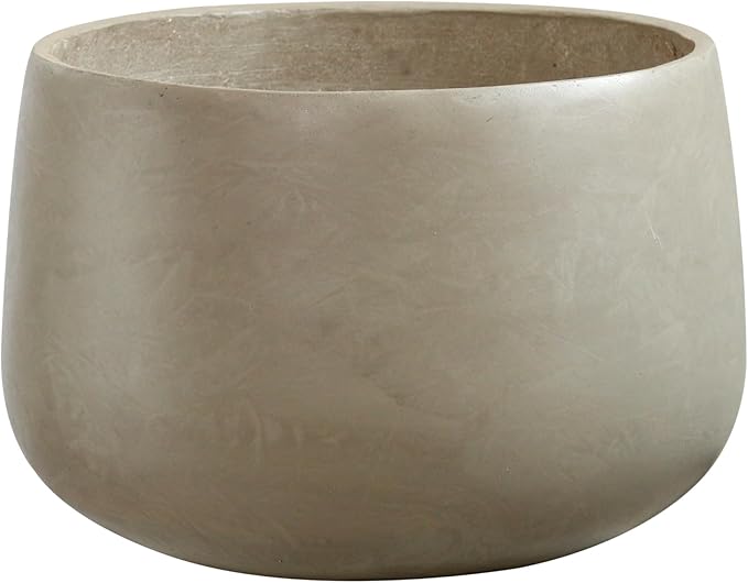 Extra Large Beige Plant Pot 46cm Garden Planter Indoor Outdoor