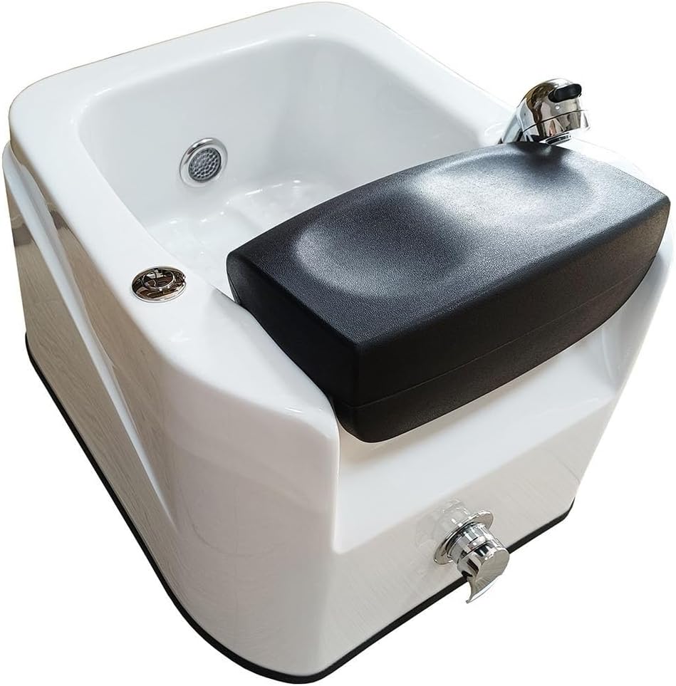 Acrylic Foot Spa Bath Heated Massage Pedicure Basin LED Light