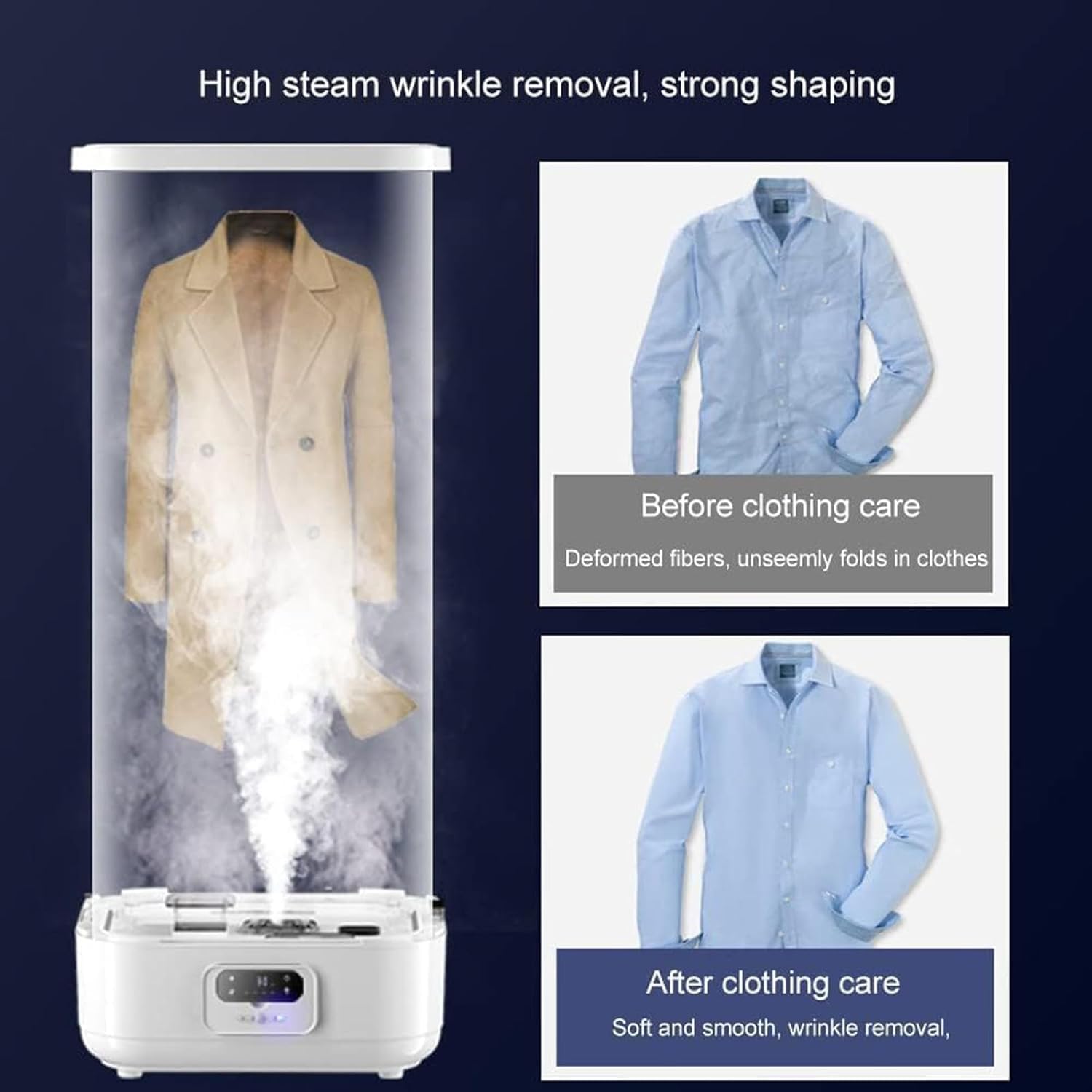 Automatic Clothes Dryer Steamer Vertical Garment Wrinkle Remover