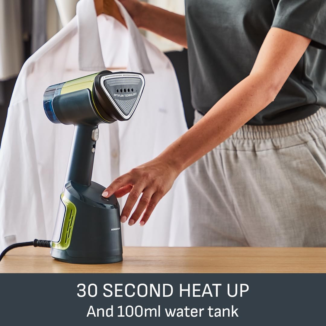 Handheld Clothes Steamer Suction Tech Heated Soleplate 30s Heat