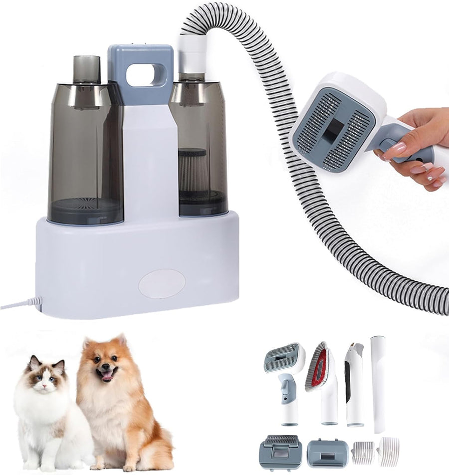 Dog Grooming Vacuum Kit Pet Dryer Clipper 4 Combs