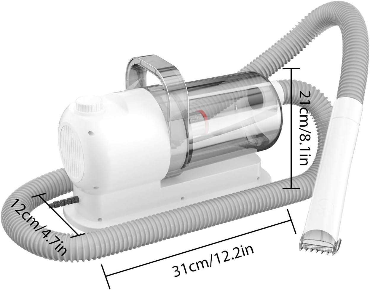 Pet Care Vacuum Clipper Kit Low Noise 5 Tool Hair Remover