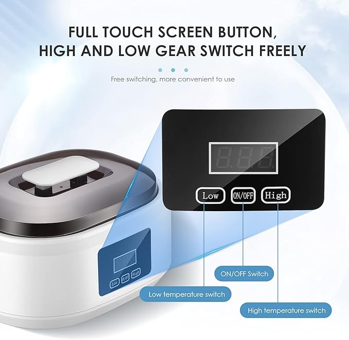 Paraffin Wax Machine Kit Hand Foot Spa Heater Touch Screen Set
