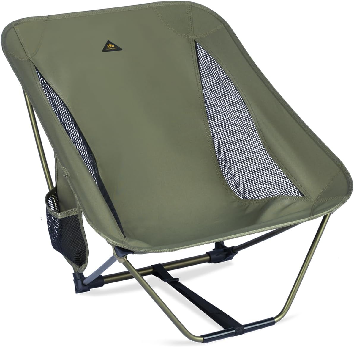 Low Ultralight Camping Chair Compact Folding Seat Green