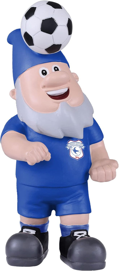 Football Gnome Garden Ornament Soccer Header Ball Decor