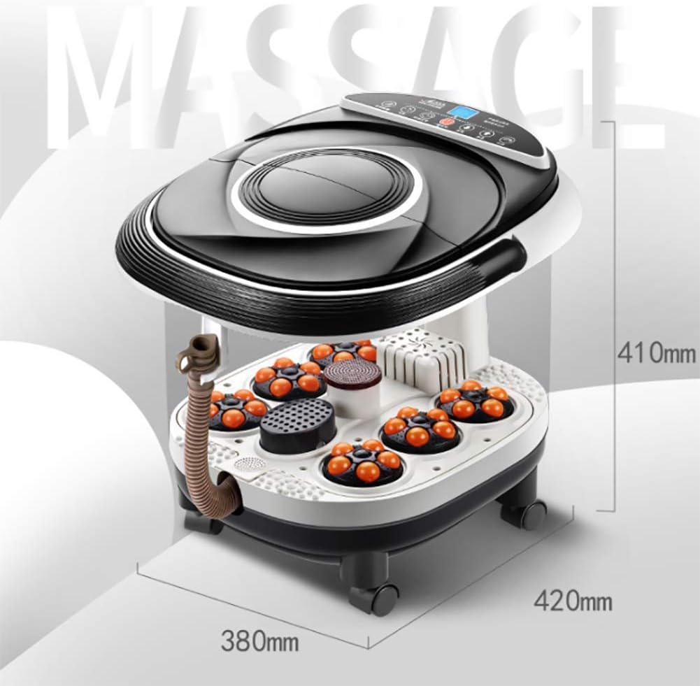 Foot Spa Massager Heat Bubble Pedicure Foot Bath Pumice Stone