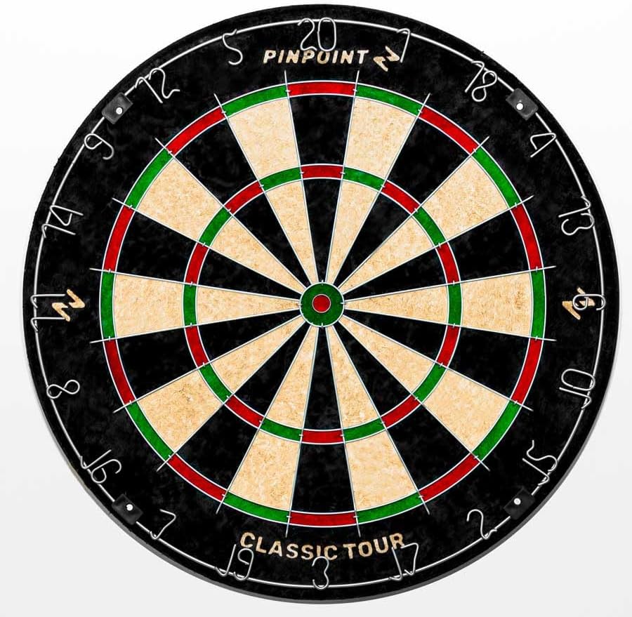 Beginner Bristle Dartboard 46cm Sisal Training Board Slim Wire