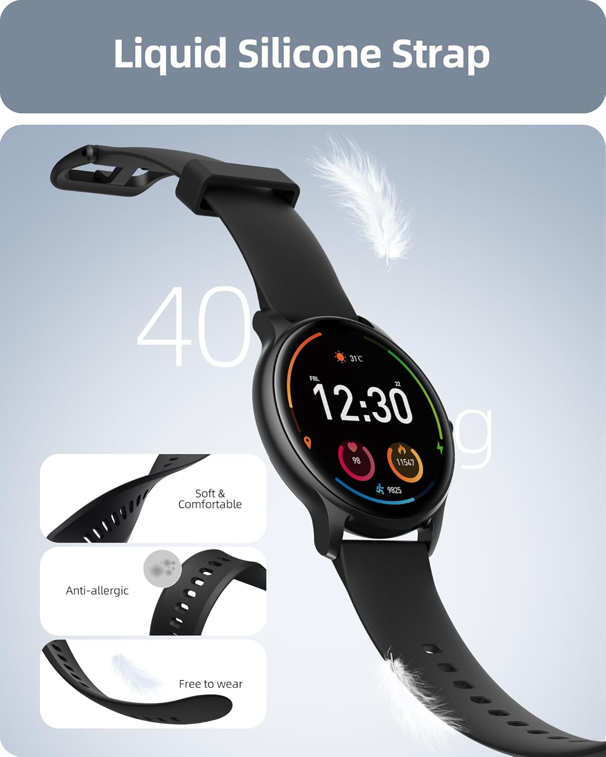 Bluetooth Calling Smart Watch 100 Sports Heart Sleep IP68