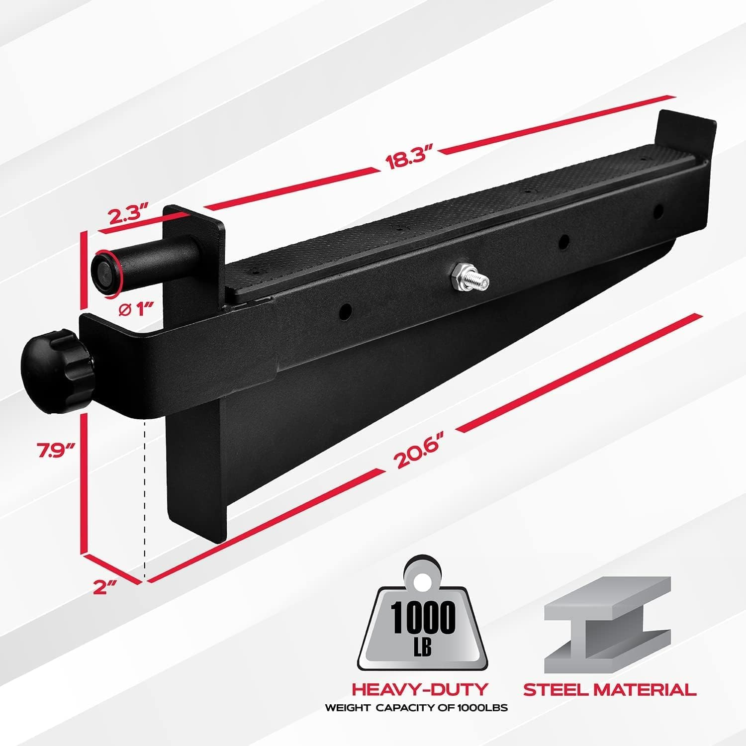 Power Rack Safety Spotter Arms Heavy Duty Barbell Catch Pair