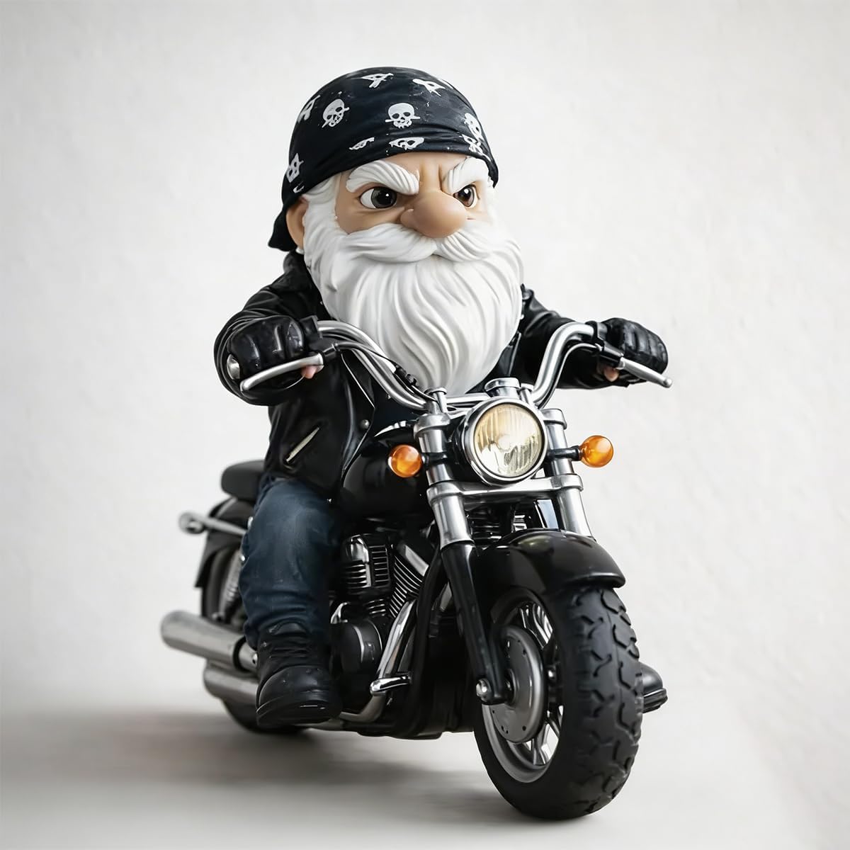 Funny Middle Finger Gnome Statue Grumpy Old Man Desk Decor Gift